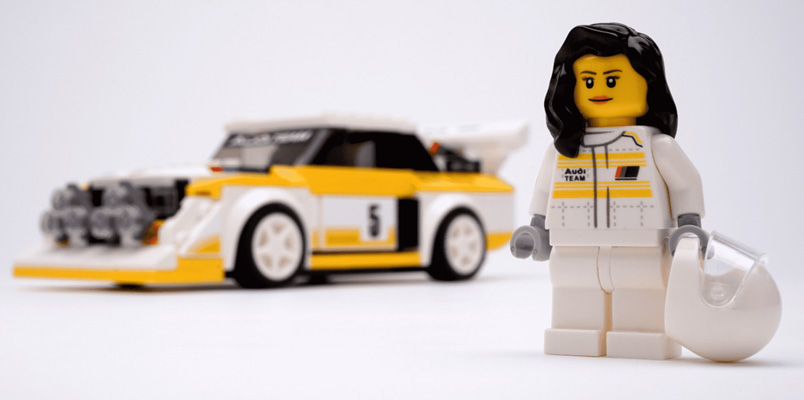 LEGO rinde homenaje a la piloto Michéle Mouton 