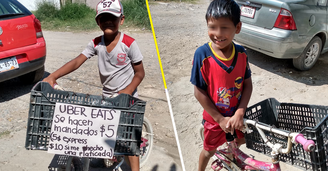 ¡Viva! Regalaron una tablet y una bicicleta al niño de Tamaulipas que hace mandados a domicilio 