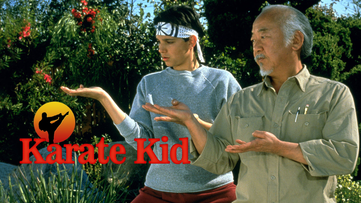 Daniel San y el señor Miyagi en Karate Kid 1