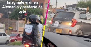 Conductora aprende a manejar y se hace viral; amigos la guían en motos