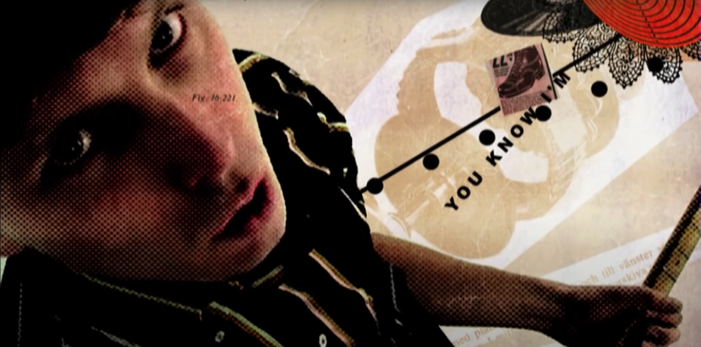 Alex Kapranos en el video de "Take Me Out" de Franz Ferdinan