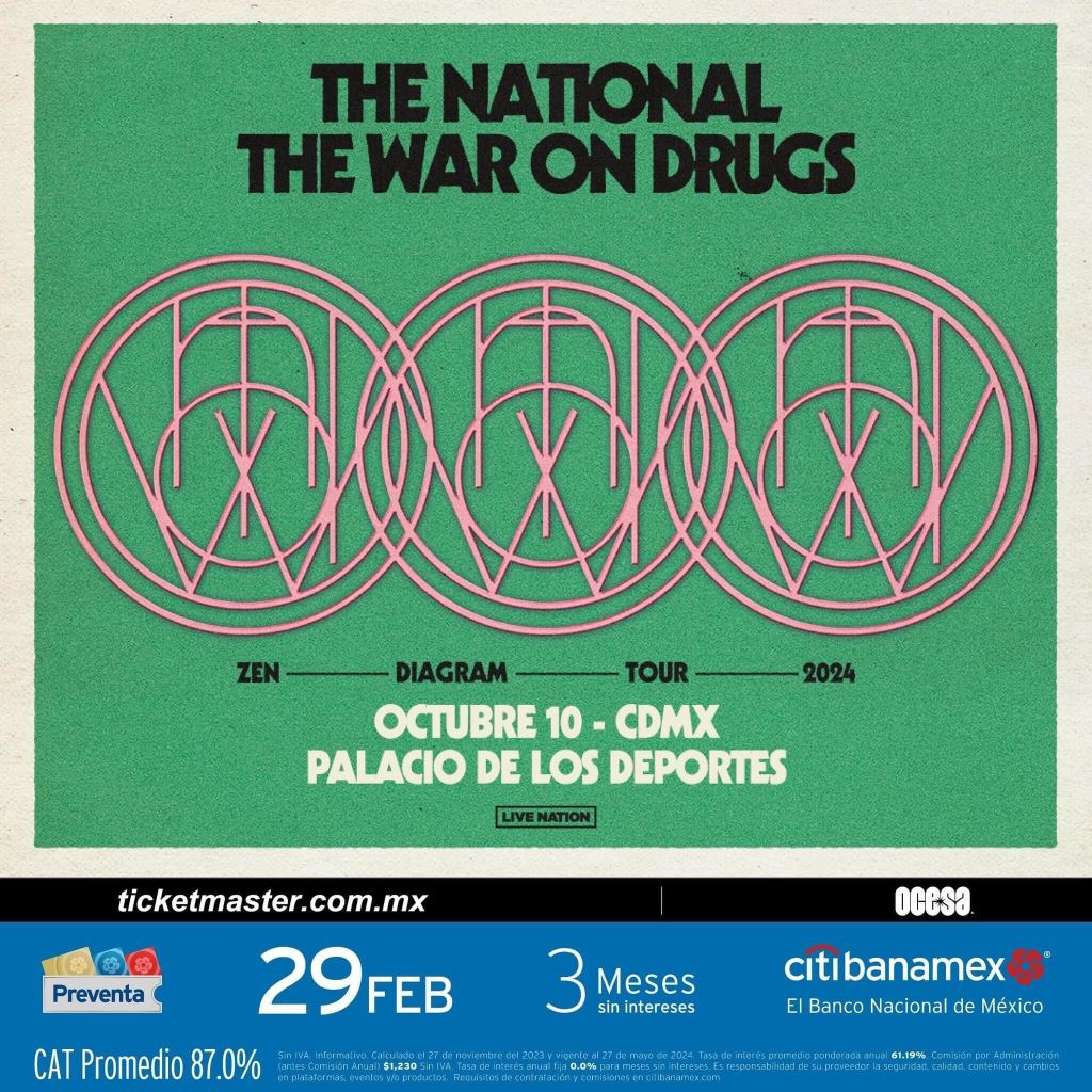 Fecha, lugar y más detalles del concierto de The National y The War on Drugs en México