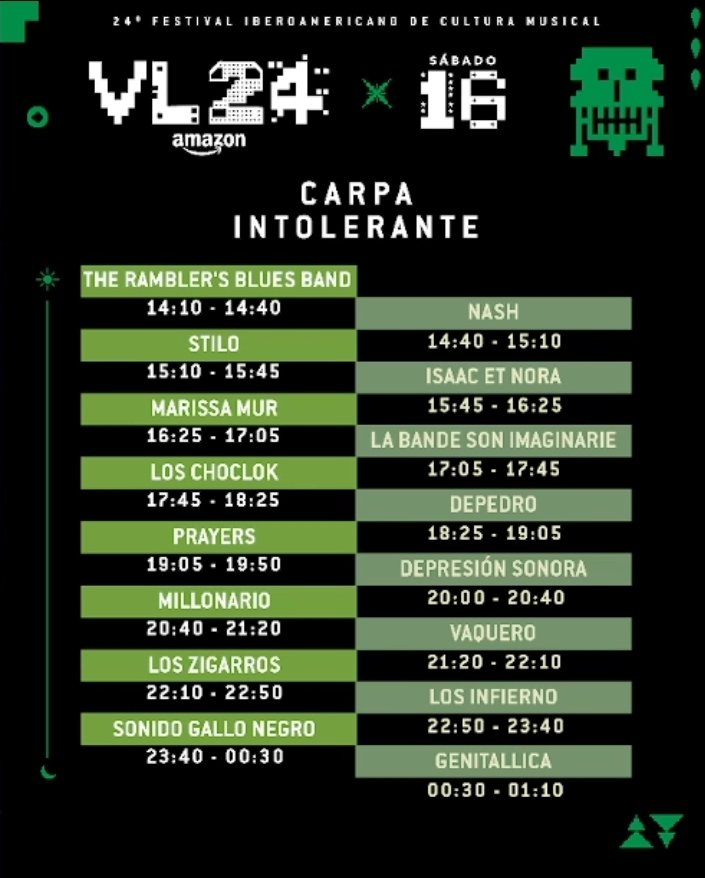 A planear el recorrido Checa los horarios del Vive Latino 2024