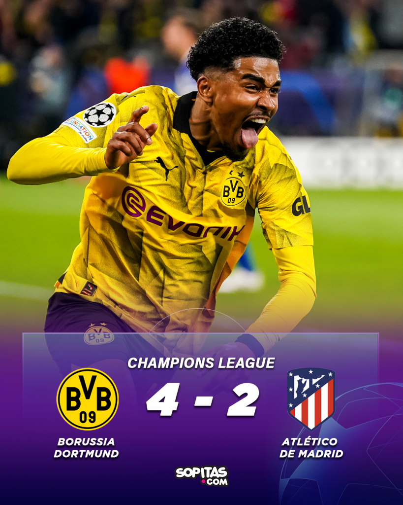 El Borussia Dortmund se despachó al Atlético