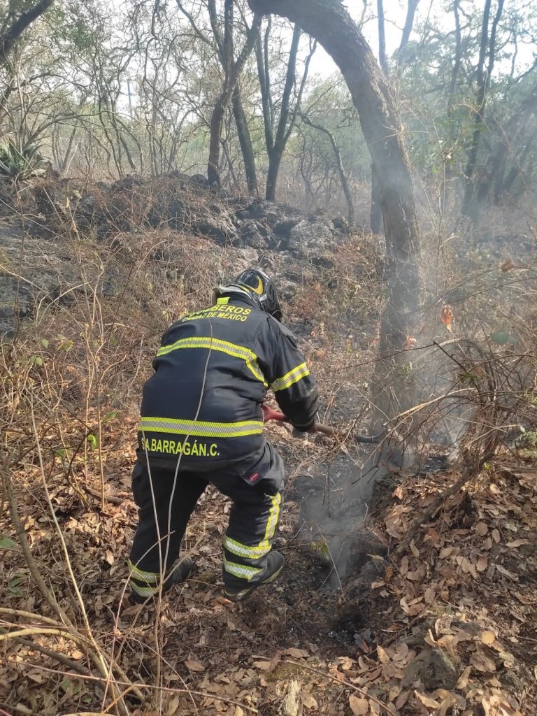 Incendio en el Bosque de Tlalpan.