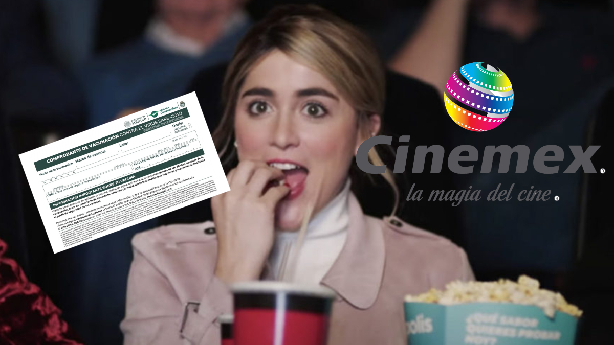 Cinemex 2×1 comprobante de vacunación Cinemex 2x1