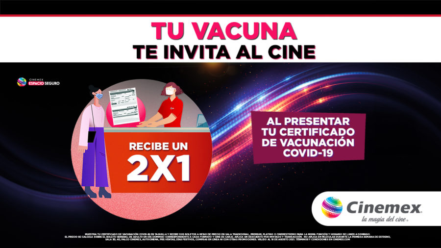 Cinemex vacuna coronavirus