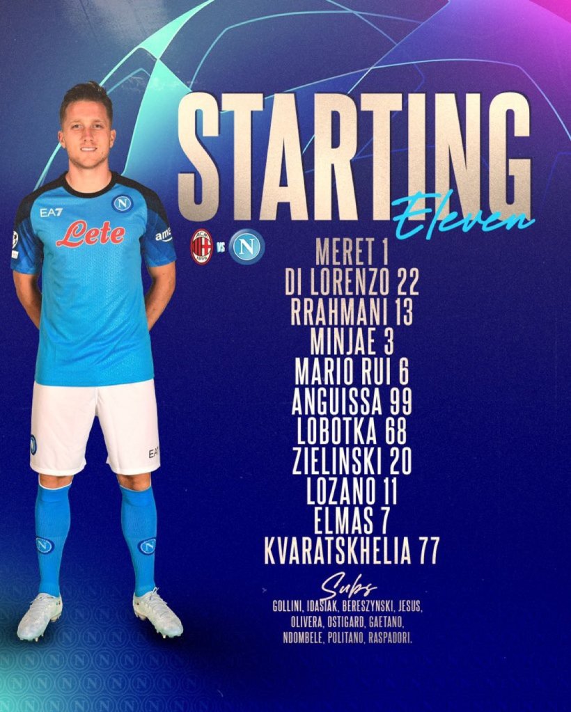 napoli vs millan Champions League