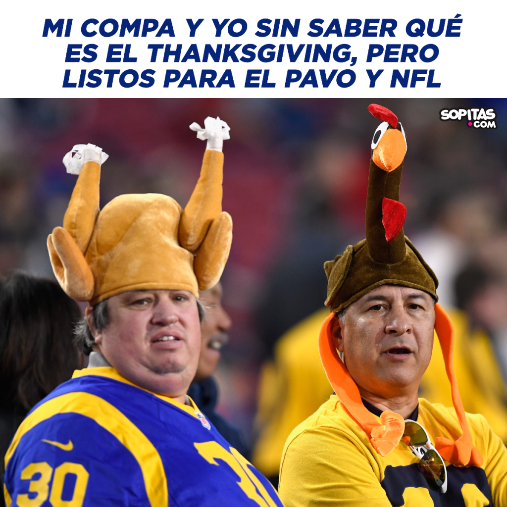 Meme del Día de Acción de Gracias en la NFL