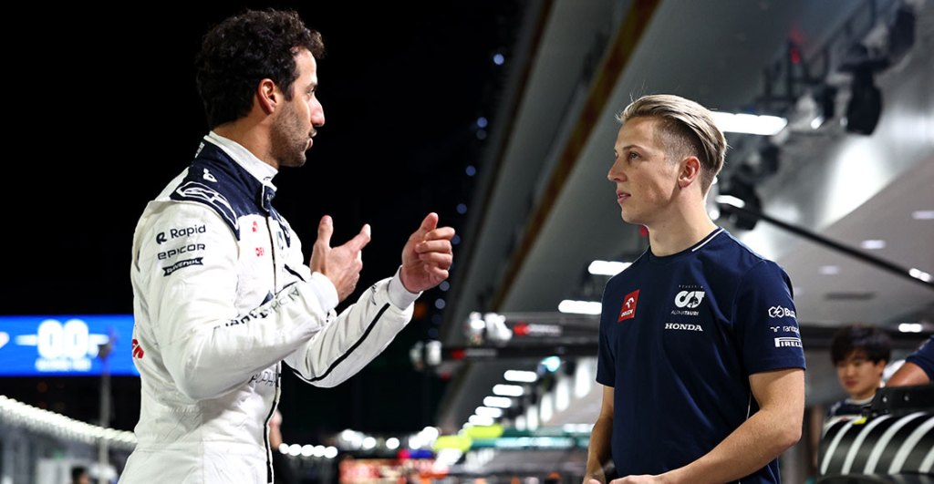 Daniel Ricciardo y Liam Lawson