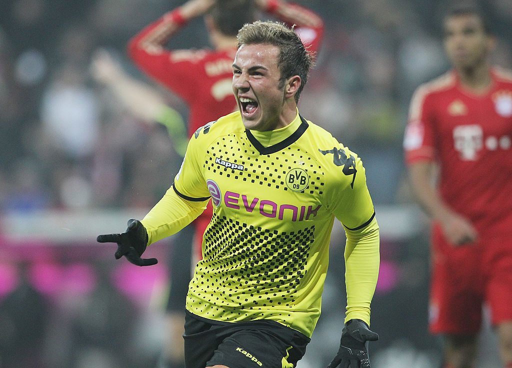 Mario Gotze en su paso con el Borussia Dortmund