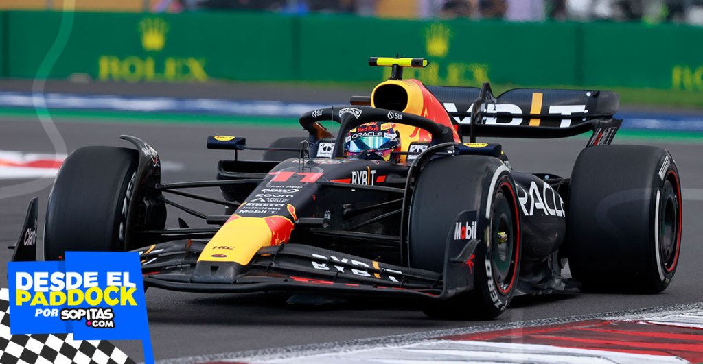 Checo Pérez con Red Bull