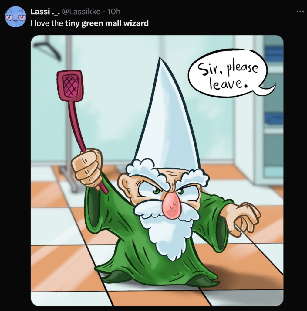 La historia detrás del meme: El pequeño mago verde del centro comercial 
